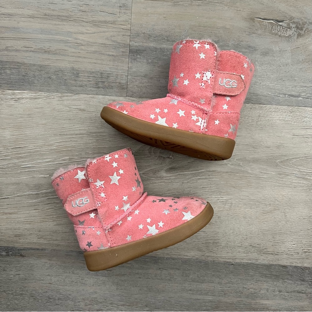 UGG | Girls Pink Keelan Stars Boots